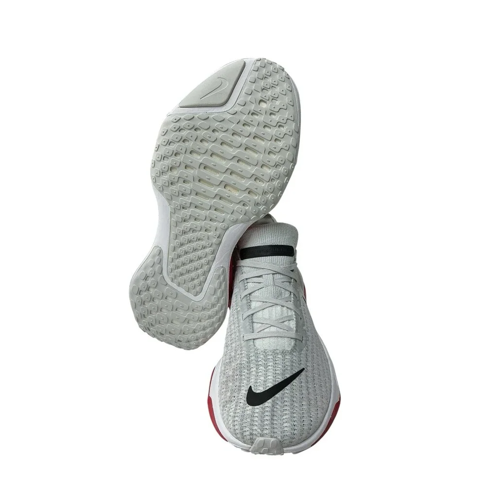 Nike Invincible 3 – Size 10 Men Running Shoe Grey White Fire Red NEW No Box